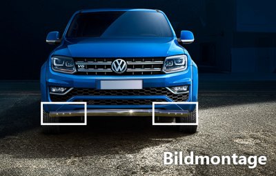 Frontrør Single med 6 positionslys i LED. Til VW Amarok V6 fra 2017-
