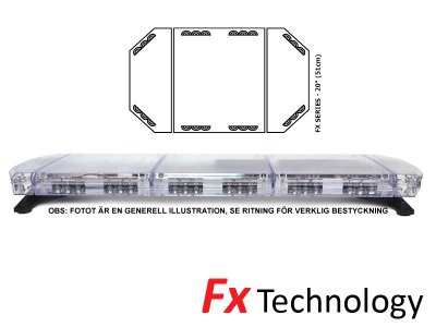 Mega-Flash FX1 - LED-blitzlysstrimmel med én række 11-30V