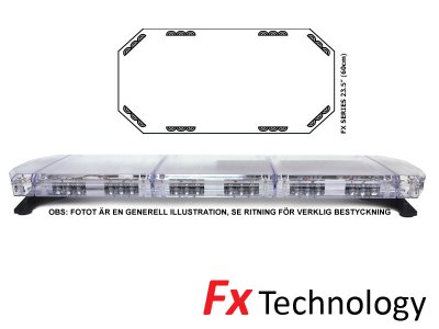 Mega-Flash FX1 - LED-blitzlysstrimmel med én række 11-30V