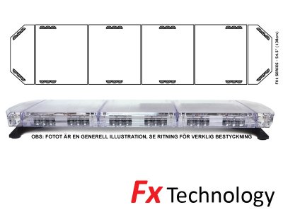 Mega-Flash FX1 - LED-blitzlysstrimmel med én række 11-30V