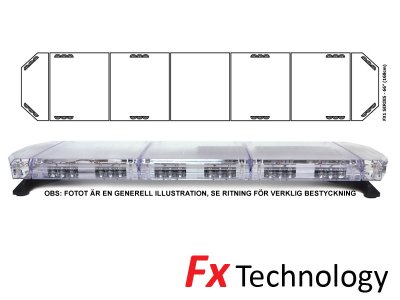 Mega-Flash FX1 - LED-blitzlysstrimmel med én række 11-30V