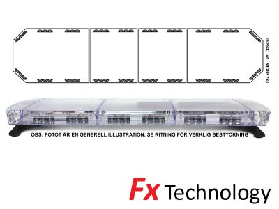 Mega-Flash FX2 - dobbeltrækket LED-lommelygte-rampe 11-30V
