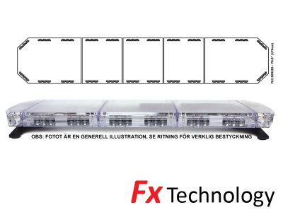 Mega-Flash FX2 - dobbeltrækket LED-lommelygte-rampe 11-30V