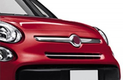 Øvre grill i rustfrit stål til Fiat 500L 2013-