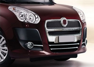 Grill i rustfrit stål til Fiat Dobló 2010-2014