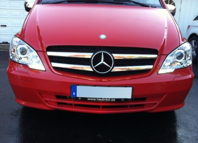 Rustfri stålgrill til Mercedes-Benz Vito 2011-2014