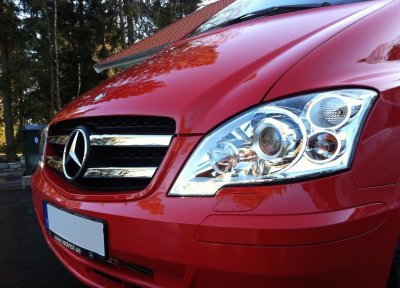 Rustfri stålgrill til Mercedes-Benz Vito 2011-2014