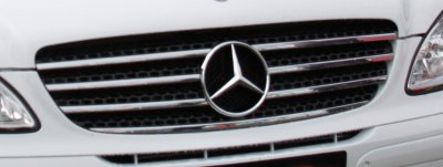 Grill i rustfrit stål til MB Vito 2004-2010