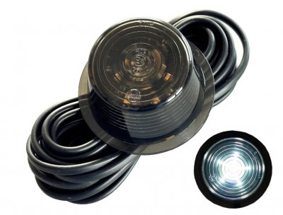 Gylle LED Black Line - Positionslys med 6xLED til gummiarme | 10V/30V