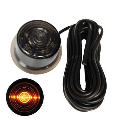 Gylle LED Black Line - Positionslys med 6xLED til gummiarme | 10V/30V