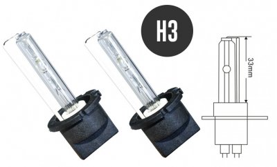 Xenon-lamper H3 til standard xenon-sæt - 35W
