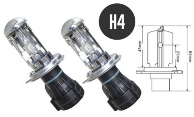 Canbus Xenon-sæt 55 W med Slim-ballast