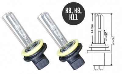 Xenon-lamper H8, H9, H11 til Standard Xenon-sæt - 35W