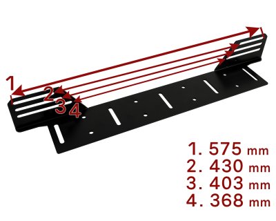 Ekstra lysholder til led-rampe - Universal