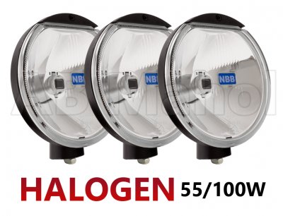 3 stk NBB Alpha 175 - Hvid glaslinse