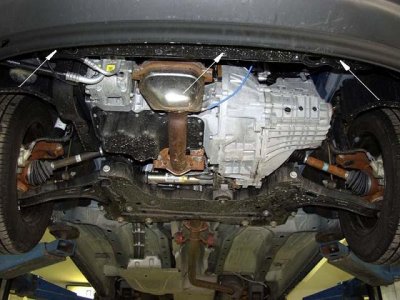 Sumpplade til Ford Transit Connect fra 2002-2013