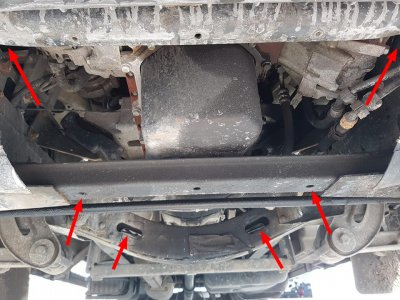 Fastgørelsespunkter til Iveco Daily Sumpplade fra 2006-