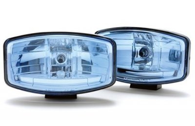 Hella Jumbo 320FF med blå glaslinse