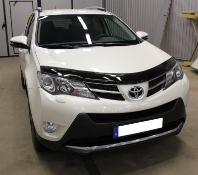 Motorhjelmsbeskytter i mørkfarvet akrylplast til Toyota RAV4 fra 2013-2018