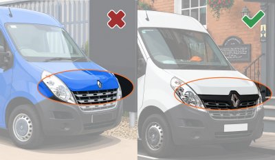Motorhjelmsbeskytter BASIC til Renault Master fra 2014-2020