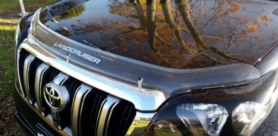 Motorhjelmsbeskytter i gennemsigtig akrylplast til Toyota Land Cruiser 150 2014-