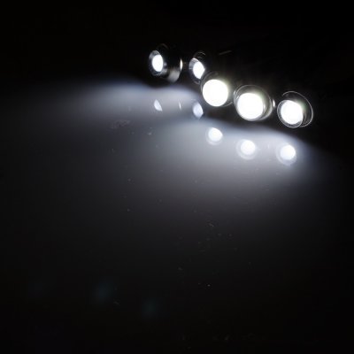 Indvendig LED Krom 12-24V 5xDiode
