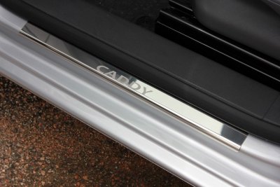 Indgangsbeskyttelse i rustfrit stål til Volkswagen Caddy 2016-