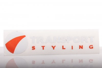 Klistermærke hvid/orange - Transportstyling