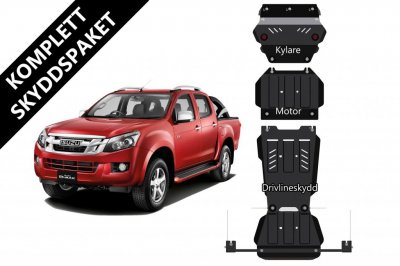 Komplet beskyttelsespakke til Isuzu D-Max 2,5TD fra 2012-