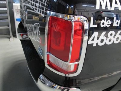 Lygtemaske til baglygterne i forkromet ABS-plast til VW Amarok fra 2011-