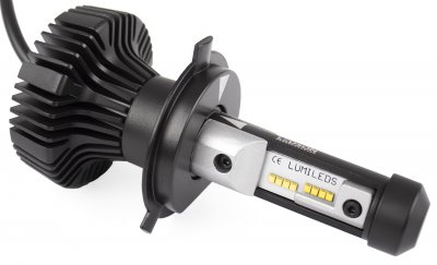 LED forlygtepærer H1 6000K - Komplet pakke.