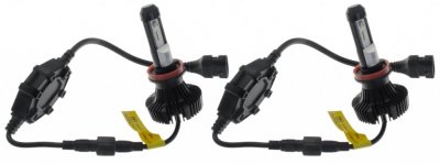 LED projektør H8, H9, H11 6000K - Komplet pakke.