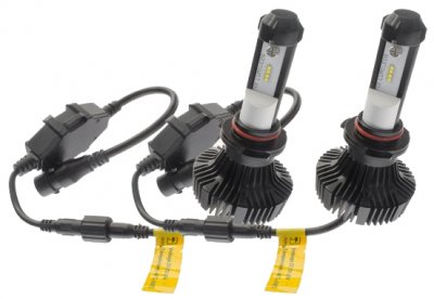 LED-projektør HB3 6000K - Komplet pakke.
