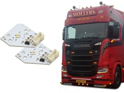 LED-positionslys i gul til Scania Next Gen fra 2017-