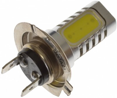 LED-lampe 12V 4xDiode Xenon hvid H7