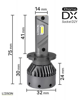 Xtreme DX Gen2 LED Enkeltkit - 5000K D2Y