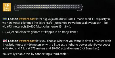 Leddelt rampe Alfa 30" Powerboost til Volvo FH Version 4 fra 2013-2020