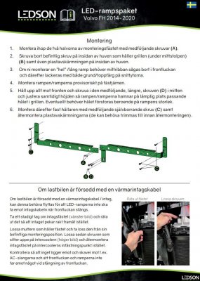 Leddelt rampe Alfa 30" Powerboost til Volvo FH Version 4 fra 2013-2020