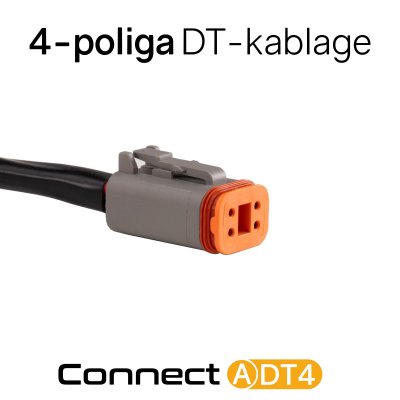LEDSON Connect Relækabel | 12V | Med DT-stik (4-pin)
