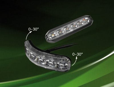 LEDSON Nexus - Bøjeligt LED-blitzlys op til 30 grader | ECE R65/R10 | 10-33V