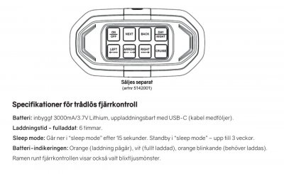 Trådløs fjernbetjening til LEDSON Optoguard Protector