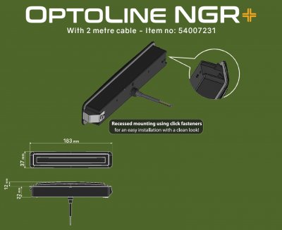 LEDSON Optoline NGR+ positionslys | Hvid/gul