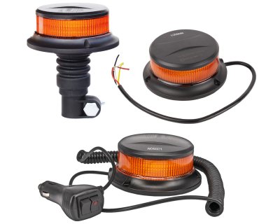 LEDSON Advarselslys SLIM | LED | Flad montering, magnetisk montering eller stangmontering | ECE R65/R10