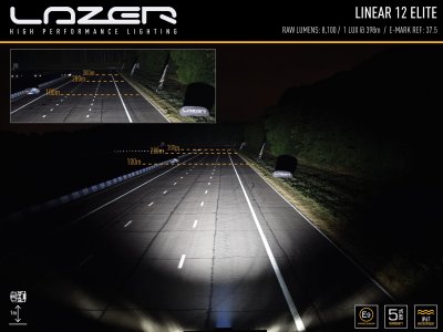 Lazer LED Ramp Linear 12 - 370 mm - 4500/8100 lumen