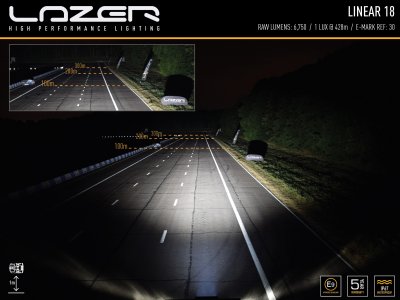 Lazer LED Ramp Linear 18 - 520 mm - 6750/13500 lumen