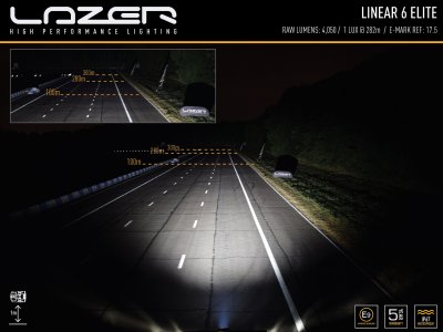 Lazer LED Ramp Linear 6 - 220 mm - 2250/4050 lumen