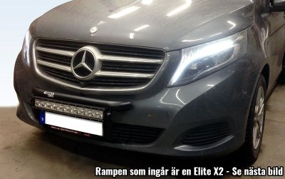 Ekstra lysbeslag inkl. LED rampe til Mercedes-Benz Vito/V-klasse 2014-