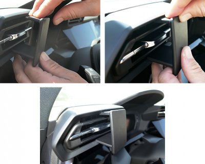 Mobilholder til Audi A3 2021- | Monteres til venstre for rattet