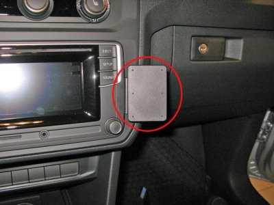 Mobilholder Caddy (Volkswagen) fra 2016-2020