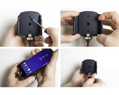 Mobilholder USB-C | Til mobiltelefoner 75-89 mm / 6-10 mm